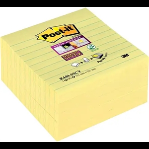 3M Post-it notițe super lipicioase Z-fold 101 x 101mm liniuțat galben